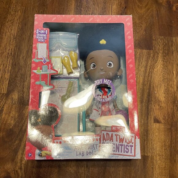 Ada Twist Scientist Lab Doll With 2 In 1 Drawing Board To Desk Science Stem Toy - Picture 10 of 16